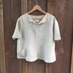 Flax by Jeanne Engelhart short sleeve top